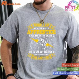 Electrician Lineman & Electrical Engineer Electricity Wiring T-Shirt
