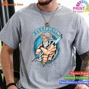 Electrician Lineworker & Wiremen Worker Professional T-Shirt