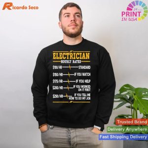 Electrician's Standard Hourly Rates T-Shirt