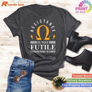 Electrician's Unique Gifts Funny Electrical Design T-Shirt