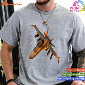 Fighter Jet Fighter Pilot Graphic T-shirt