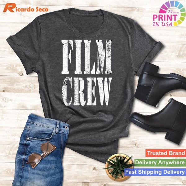Film Crew Location Shooting T-Shirt - Front Only Print for Filming