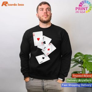 Four Aces Poker Pro Lucky Player Costume T-shirt