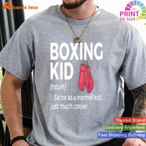 Funny Boxing Kid Definition T-shirt