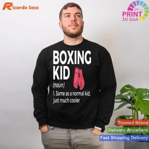 Funny Boxing Kid Definition T-shirt
