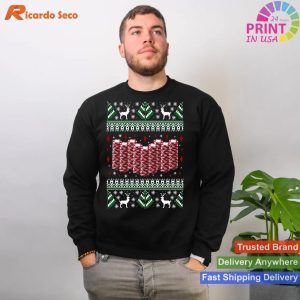 Funny Christmas Poker Chips Ugly Sweater T-shirt