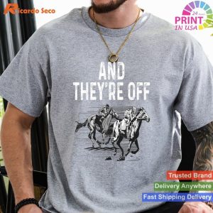 Funny Horse Racing Design For Men Women Kid Horse Race Lover T-shirt
