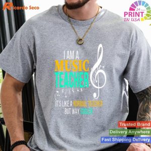 Funny Music Teacher T Shirt Music Teacher Cool Teacher Gifts T-shirt