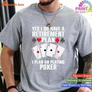 Funny Poker Design Poker Player Casino Gambler T-shirt