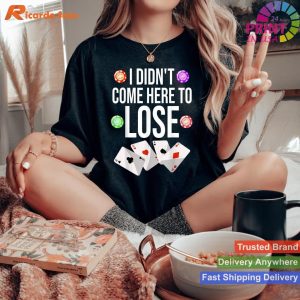 Funny Poker Gift Poker Player Cool Card Game Style 2 T-shirt