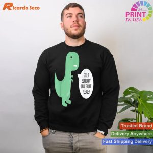 Funny Poker T-Rex Can't Deal T-shirt Style 1
