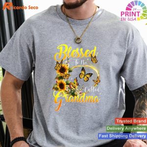 Grandma's Love in Sunflower Style â€“ Blessed Grandma Shirt Collection