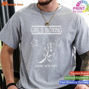 Grit and Glam Bronx New York Girls Boxing T-shirt