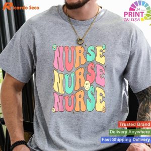 Groovy Nurse Shirt Women Future Nurse Appreciation in Stylish Colors