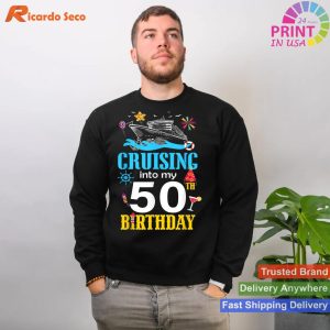 Half a Century Cruise 50th B-Day Crew T-shirt