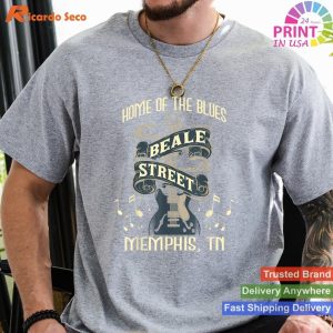 Home Of The Blues Beale Street Memphis - Musician Guitarist T-shirt