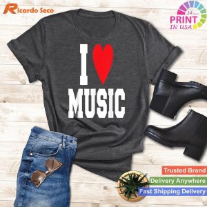 I love Music Lover T-shirt