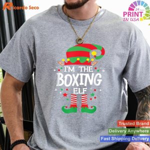 I_m the Boxing Elf Family Group Matching Christmas Pajama T-shirt