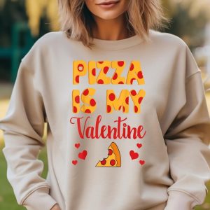 Italian Dish Romance Celebrating Valentine is Day with Pizza
