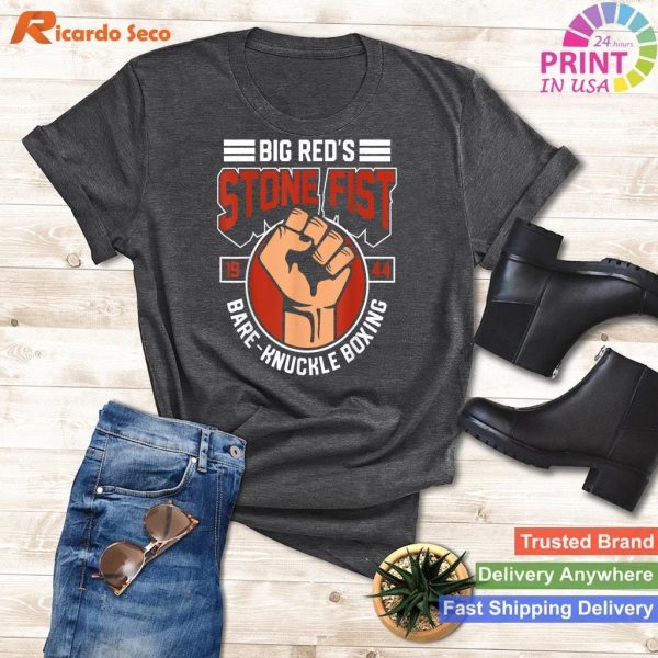 Join the Bare-Knuckle Boxing Club - Fighter Training Gym Stone Fist T-shirt