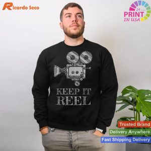 Keep It Reel T-Shirt - Ideal for Film Fans, Students, and Filmmakers