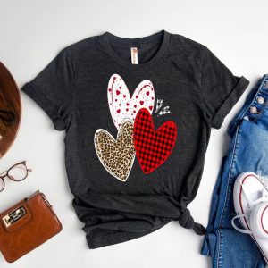 Love & Leopard Red Plaid Valentine is Day for Girls