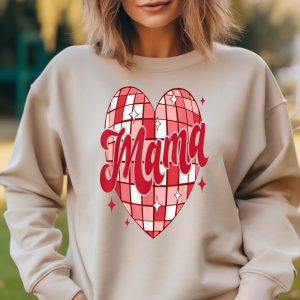 Mama is Valentine Pink Sweetheart Tee for Women Boys & Girls