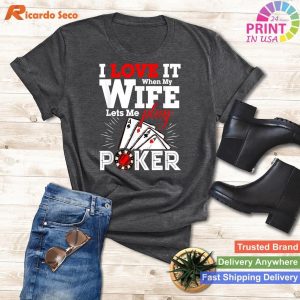 Marriage & Poker Winning Combo Tee for Husbands