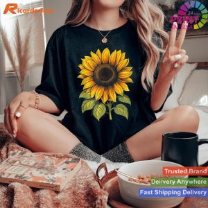 More Cottagecore Aesthetic - Sunflower Tee for Girls and Women