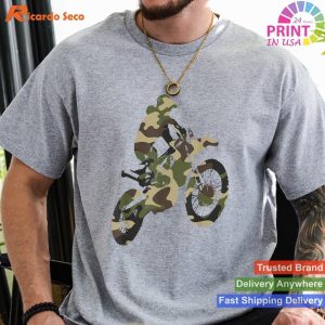 Motocross Dirt Bike Racing Camo Camouflage T Boys T-shirt