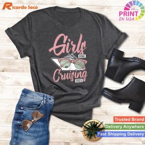 Party Afloat Girls Gone Cruising 2023 Vacation Party T-shirt
