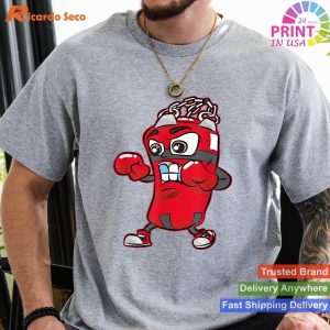 Playful Punch Boxing T-Shirt - Punching Bag Sand Bag Children Kids Comic T-shirt