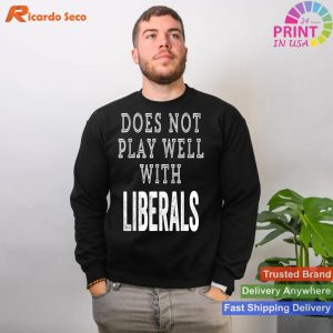 Political Play Conservative vs. Liberals - Funny Politics Tee