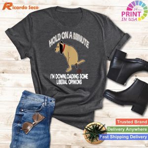 Political Pooch Funny Conservative Politics - Pooping Dog Tee