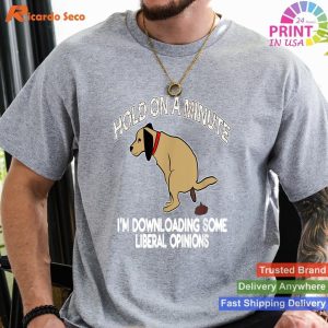 Political Pooch Funny Conservative Politics - Pooping Dog Tee