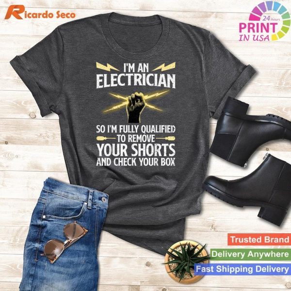 Professional Electrician Art T-Shirt Stylish Choice for Men and Women