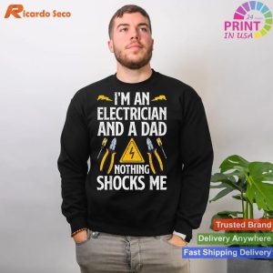 Professional Electrician Exclusive Design T-Shirt for Men and Fathers