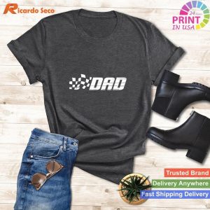 Racing Birthday Party Matching Family Race Car Pit Crew Dad T-shirt