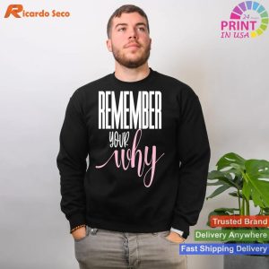 Remember Your Why - Gym Motivation Fitness Inspirational Tee