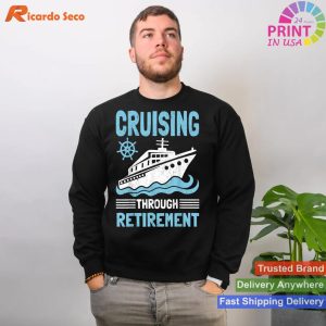 Retired and Cruisin' Funny Retirement Art T-shirt