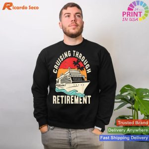 Retirement Bliss Retired Cruising Through Retirement T-shirt