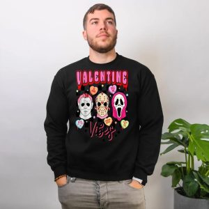 Retro Horror Valentine Vibes A Unique Valentine is Day Tee