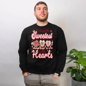 Retro Sweetest Hearts A Teacher is Valentine is Day Tee