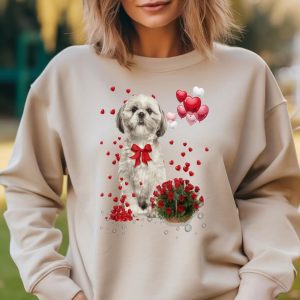 Shih Tzu Love A Funny Dog Lover is Happy Valentine Tee