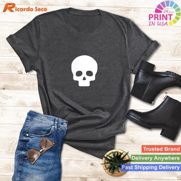 Simple Skull Classic Look Tee Timeless Design for Skull Enthusiasts