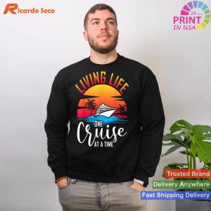 Souvenir Journey Living Life One Cruise At A Time T-shirt
