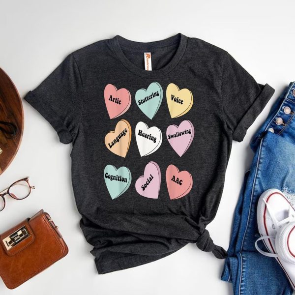 Speech Therapy Love A Valentine is Day Tee for Therapists
