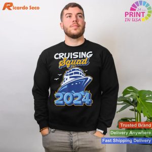 Squad Goals 2024 Vacation Party Ship Cruise T-shirt