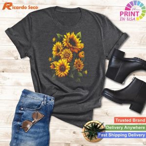 Summer Cottagecore Aesthetic - Sunflower Graphic for Girls and Women