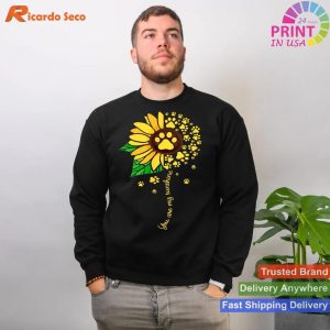 Sunflower Dog Lover - Pets Paw Apparel for Women and Men